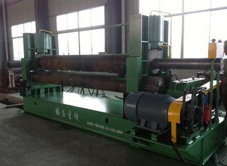 W11S-16×2500 上輥萬能卷闆(pan)機客戶現場